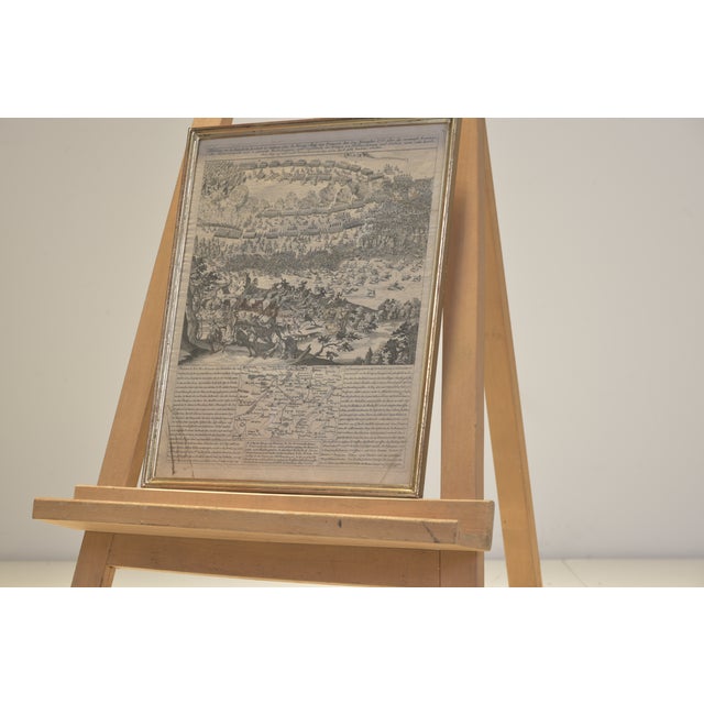 Steel Engraving, Battle of Rosbach, 05.11.1757, Prussia vs. France, Framed Under Glass For Sale - Image 6 of 6