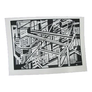 Gordon Gilkey Modern Art B&w Signed Etching of Portland or as the Pearl Grows