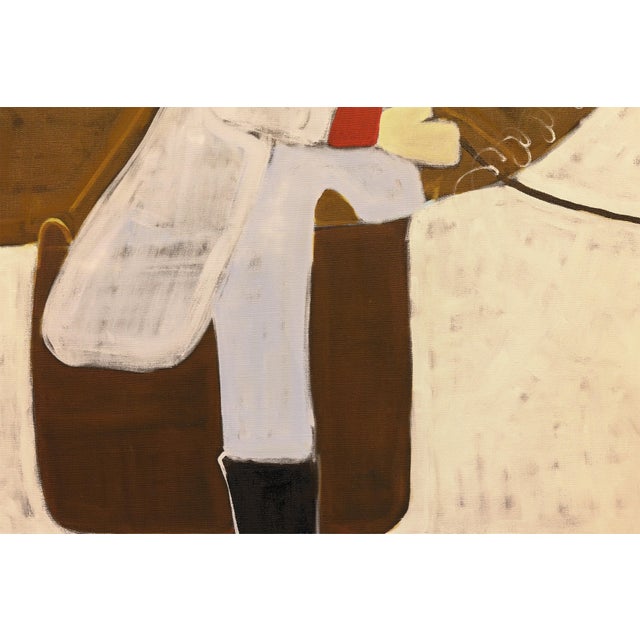 Large Contemporary Equestrian Portrait. Horse Oil Painting For Sale - Image 6 of 13