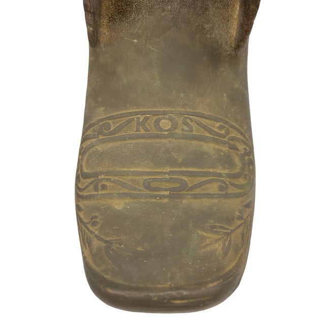 Antique Spanish Colonial Brass Conquistador Stirrups – Ornate Matched Pair For Sale - Image 6 of 13