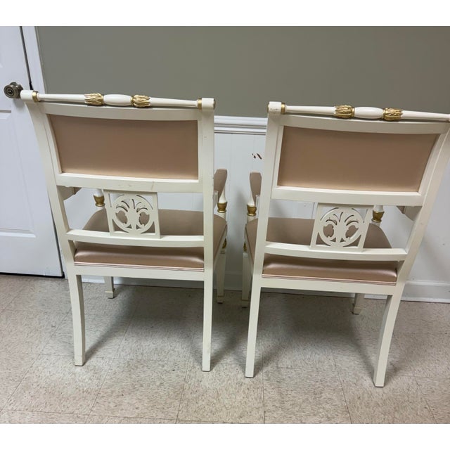 Baroque Pair of Dorothy Draper for Kindel Forum Chairs- Hollywood Regency Armchairs For Sale - Image 3 of 12