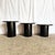 1980s Postmodern Black and Abstract Nesting Mushroom Tables - Set of 3 For Sale - Image 5 of 6