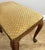Vintage French Louis Style Upholstered Oak Stool For Sale - Image 9 of 11