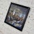 Wood 1940's American Modernism Painting by Colorado Artist Herndon Davis of Social Realism Industrial Interior For Sale - Image 7 of 13