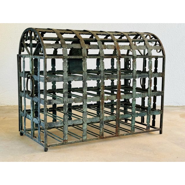 Early 20th Century French Steel Wine Chest For Sale - Image 4 of 12