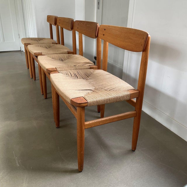 Vintage Dining Chairs by Børge Mogensen for Karl Andersson & Sons, 1950s, Set of 4 For Sale - Image 16 of 16