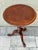 Brown Vintage Mid 20th Century Small Round Wood Tripod Leg Table For Sale - Image 8 of 12