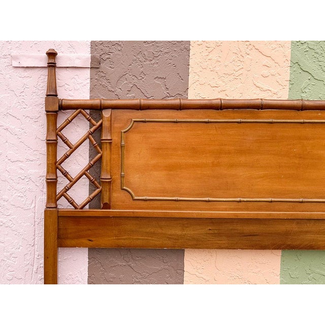 Mid 20th Century Palm Beach Regency Handsome Faux Bamboo Chippendale