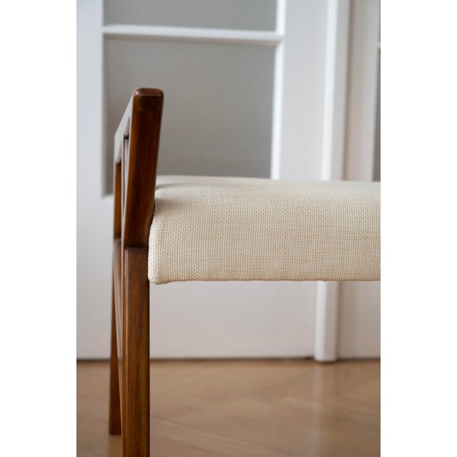 Mid-Century Modern Italian Bench in the style of Gio Ponti, 1960s For Sale - Image 6 of 7