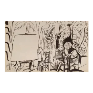 Picasso Sketchbook Carnet De La Californie Lithograph 4 Dated 3/11/1955