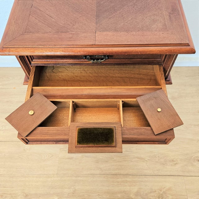 Antique Wilhelminian Sewing Box with Drawers For Sale - Image 9 of 14