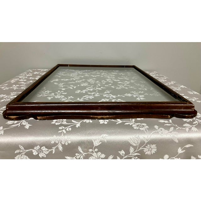 Grand Antique Mahogany Shell-Carved Gallery Tray For Sale In Milwaukee - Image 6 of 18