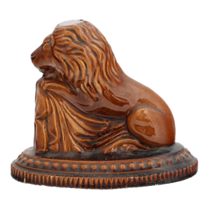 Antique Rockingham Glaze Lion