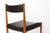 Beige Vintage German Dining Chairs in Beech and Black Faux Leather attributed to Lübke, 1970s, Set of 6 For Sale - Image 8 of 11