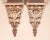 A radiant pair of vintage Italian Silver Acanthus Leaf Wooden Wall Shelves, circa 1940. These are a fabulous pair with a...