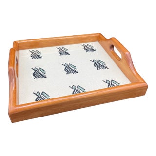 Guatemalan Textile Beverage Tray For Sale