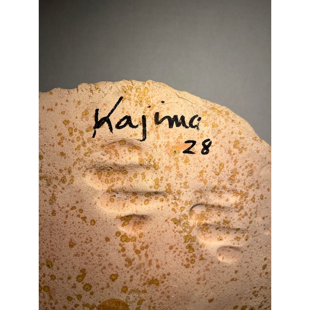 1990s Vintage Tony Evans Kajima Pottery Modernistic Ceramic Wall Art Platter For Sale - Image 5 of 6