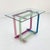 Multicolor Console Table with Glass Board, 1980s For Sale - Image 9 of 9