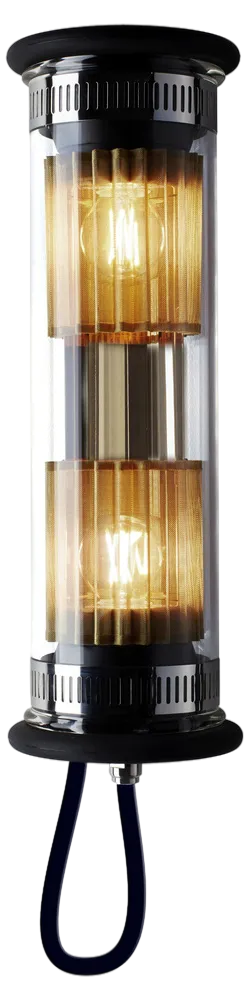 Small in the Tube Gold Wall Lamp by Dominique Perrault & Gaëlle Lauriot-Prévost