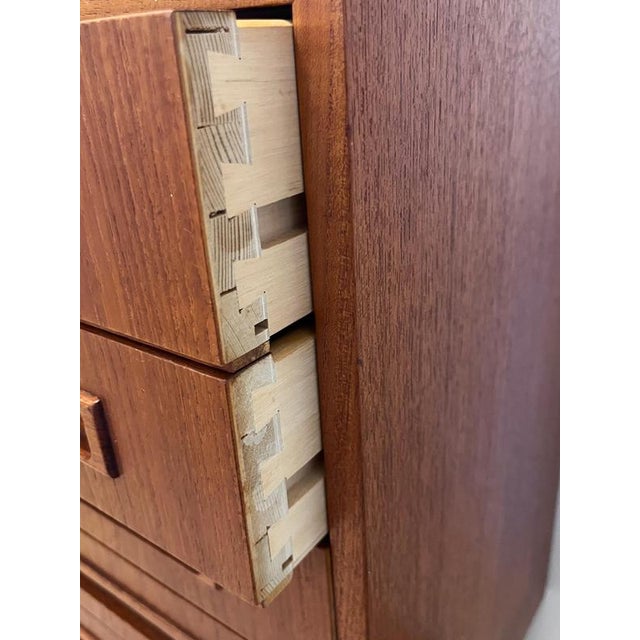 1960s Mid-Century Scandinavian Teak Chest of Drawers, Denmark, 1960s For Sale - Image 5 of 7
