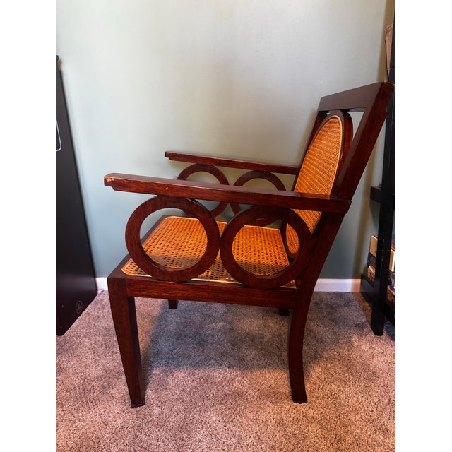 Pair of Vintage "Circle Chairs" Attributed to Hickory Chair by Mariette Himes Gomez For Sale In Kansas City - Image 6 of 10
