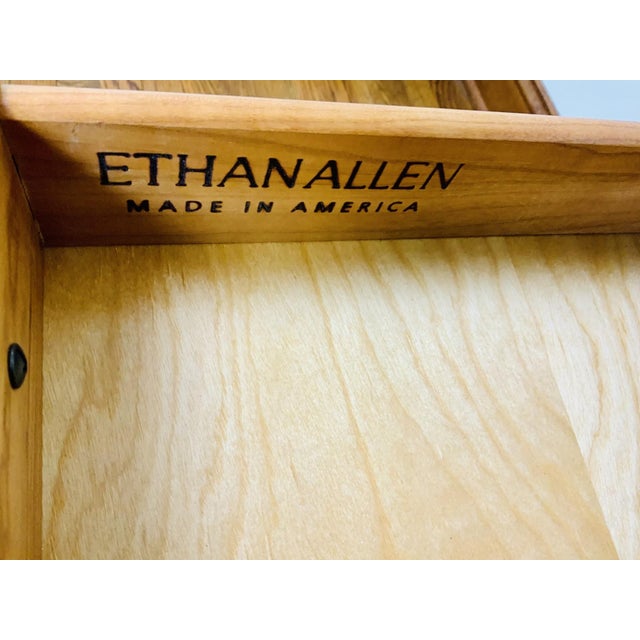 Vintage Ethan Allen Chippendale Style Four-Drawer Chest of Drawers For Sale - Image 9 of 9