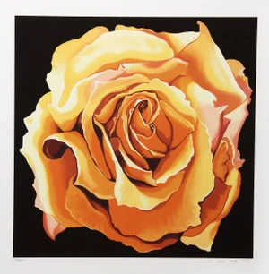 Lowell Blair Nesbitt Yellow Rose Silkscreen