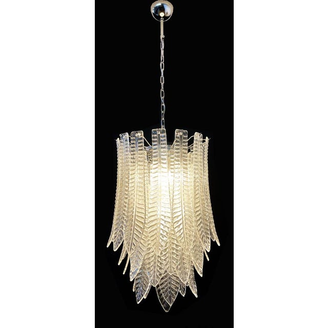 Metal Large Italian Murano Felci Glass Chandelier with 41 Glasses, 1990s For Sale - Image 7 of 18