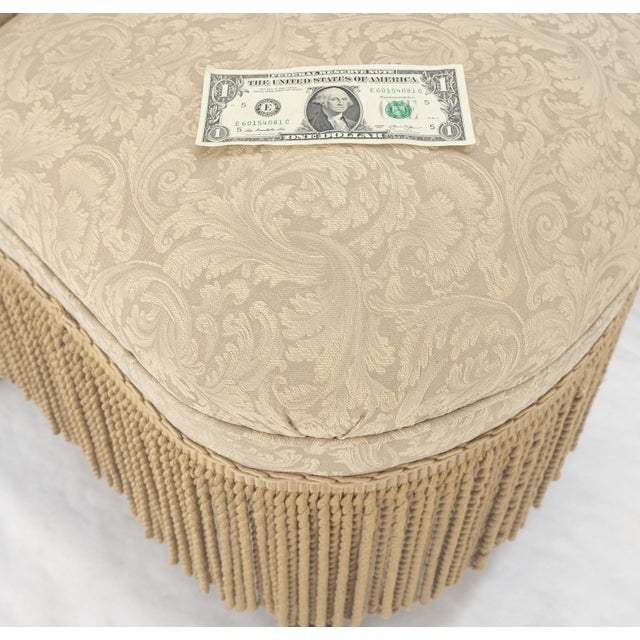 Pair Decorative Turned Mahogany Legs Tassels Decorated Fireside Slip Chair MINT! For Sale - Image 6 of 14