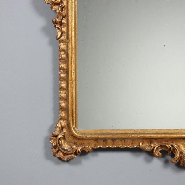 Wood 20th Century Rococo Mirror For Sale - Image 7 of 11