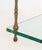 Transparent Pair of Modern Faux Bamboo Brass and Glass Side Tables For Sale - Image 8 of 8