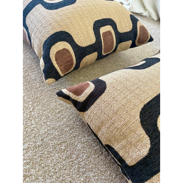Art Deco Pillows Pair For Sale - Image 4 of 4
