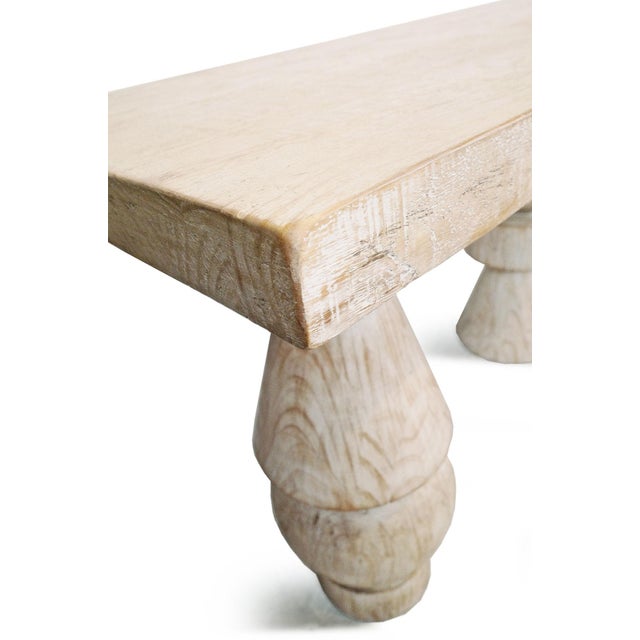Tan Salvaged Shape Stack Console Table For Sale - Image 8 of 9