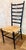 Mid-Century Modern Mid-Century Modern Italian High-Back Black Side, Office Chair With a Rush Seat in the Iconic Style of Italian Designer Gio Ponti For Sale - Image 3 of 12
