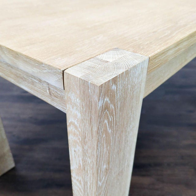 2010s Crate and Barrel Terra Light Wood Desk With Two Drawers For Sale - Image 5 of 5