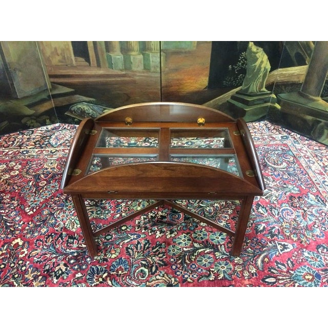 Item: Vintage Coffee Table, Butler’s Style Coffee Table. Age & Condition: Circa 1990, good vintage condition. Dimensions:...