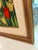 Vintage Framed Tulip Needlepoint Textile Art Scandinavian Modern Solid Wood Frame For Sale - Image 9 of 12
