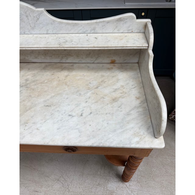 Antique Bathroom Console Table For Sale - Image 6 of 17