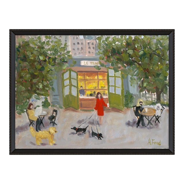 Bryant Park by Alice Ford in Brimfield Black Frame, Small Art Print For Sale