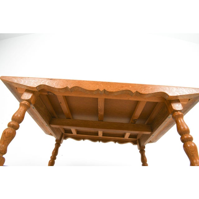 1970s 1970s Danish Oak & Tile Coffee Table For Sale - Image 5 of 7