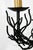 1970s 1970s Double Faux Black Coral Sconce With Brass Candle Covers For Sale - Image 5 of 9