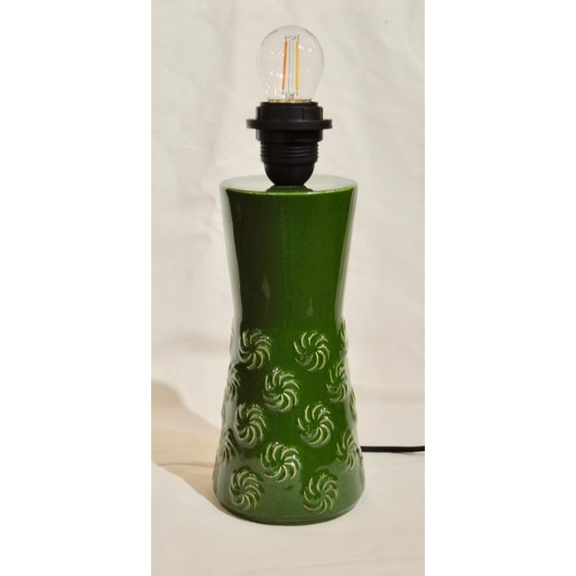 Dark Green Secle Lamp For Sale - Image 10 of 10