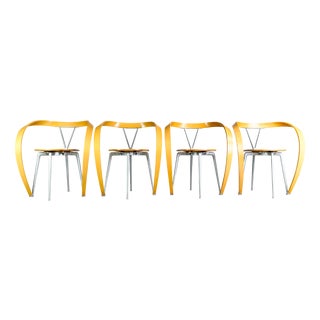 Reverse Chairs by Andrea Branzi for Cassina, Set of 4 For Sale