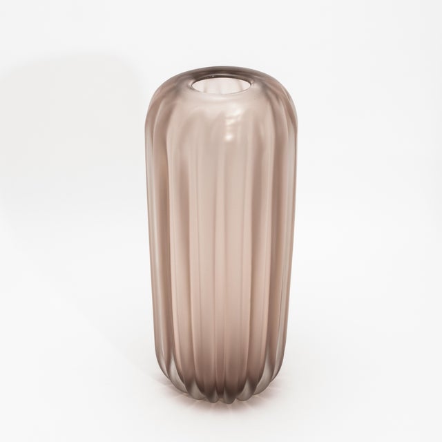 Modern Hand-Blown Murano Cactus Vase in Amethyst Large For Sale - Image 3 of 9