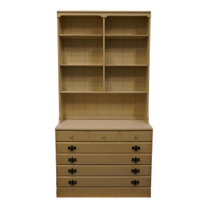 Ethan Allen Heirloom Maple Custom Room Plan Crp 40" Chest W. Bookcase 14-4551p / 14-4058 - Alabaster White