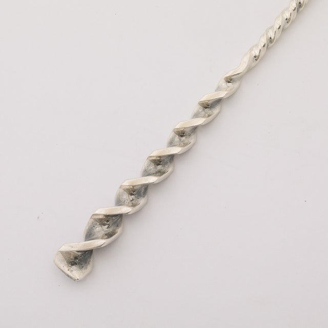 Arts & Crafts Movement Sterling Serving Spoon Signed Whiting Manufacturing For Sale - Image 4 of 9