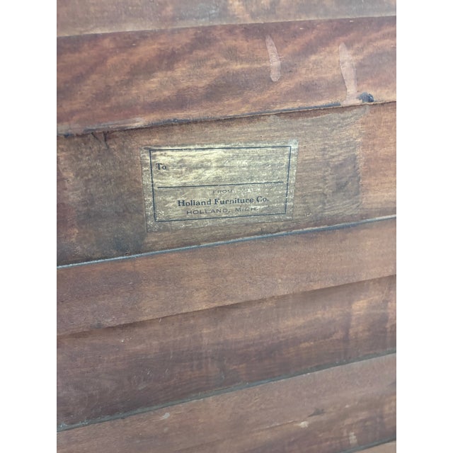Antique Holland Furniture Co. Of Michigan Mahogany Six Drawer Dresser For Sale - Image 10 of 11