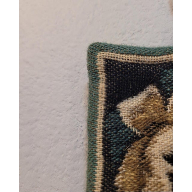 Textile Late 20th Century Belgian Woven Hunting Scene Tapestry For Sale - Image 7 of 12