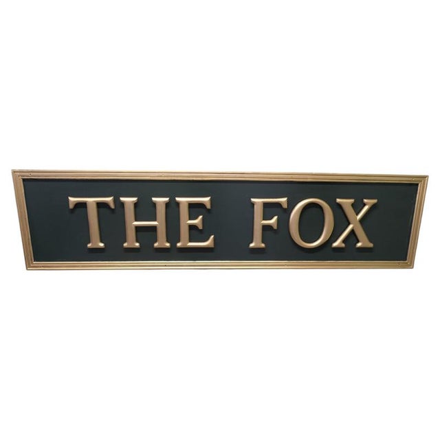 Large The Fox Pub Sign, 1960 For Sale - Image 6 of 6