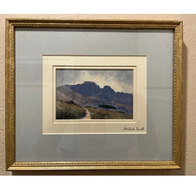 Late 20th Century Michael Smith Mt Diablo Original Painting Signed Red Monogram Witherspoon Art CA For Sale In San Francisco - Image 6 of 7